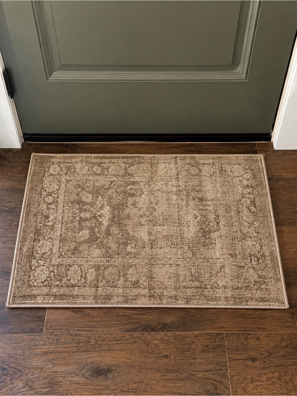 Beige 2’x3’ Vintage-Style Accent Rug - Home Accents